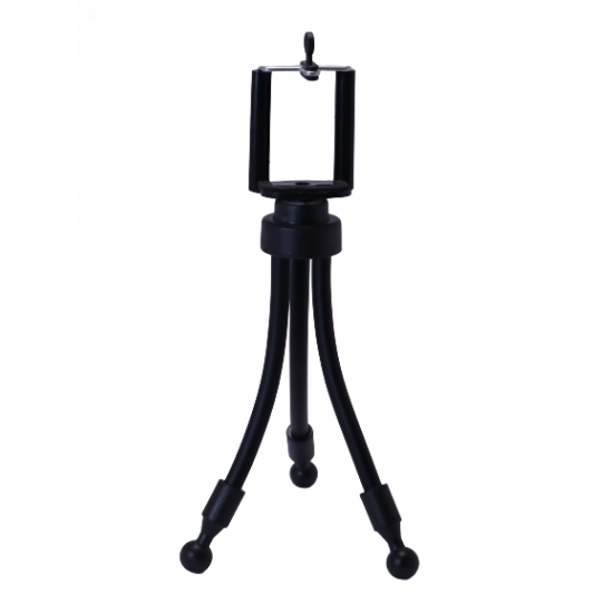 Mobile Lightweight Flexible Mini Tripod Stand (BLACK)