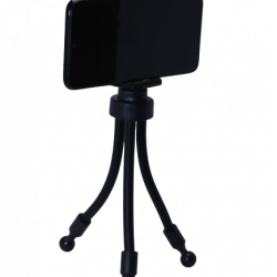 Mobile Lightweight Flexible Mini Tripod Stand (BLACK)