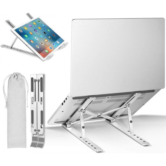 Foldable Laptop Stand (Silver)