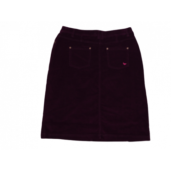 Deep Wine Stretched Skirt 