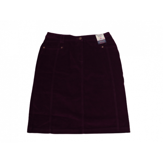 Deep Wine Stretched Skirt 