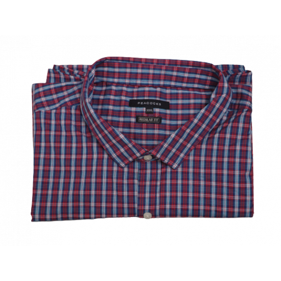 Half Sleeve 100% Export Quality Check Shirt 05