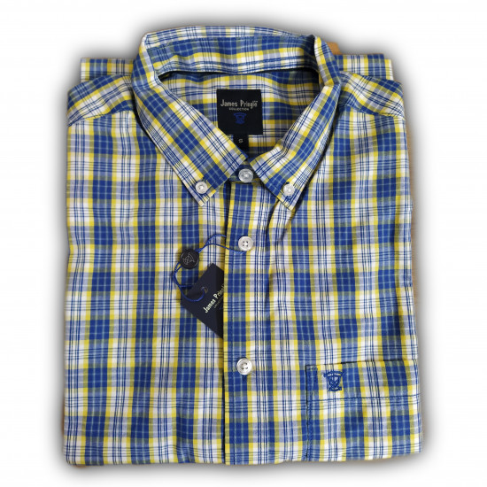 Half Sleeve 100% Export Quality Check Shirt 10