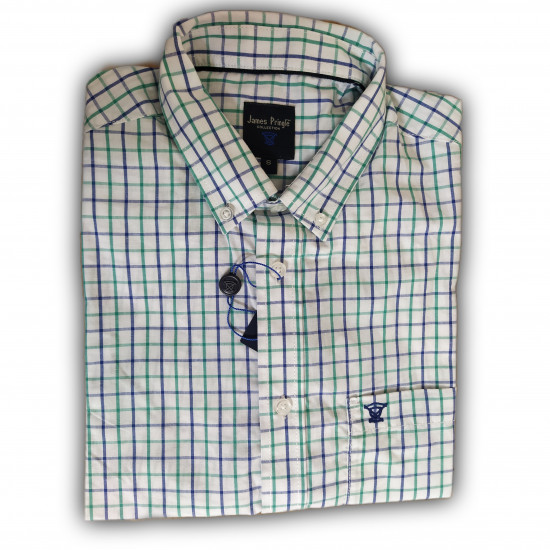 Half Sleeve 100% Export Quality Check Shirt 12